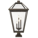 Z-Lite Talbot Glass 4 Light Outdoor Pier Mounted Fixture image 3