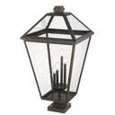 Z-Lite Talbot Glass 4 Light Outdoor Pier Mounted Fixture image 5