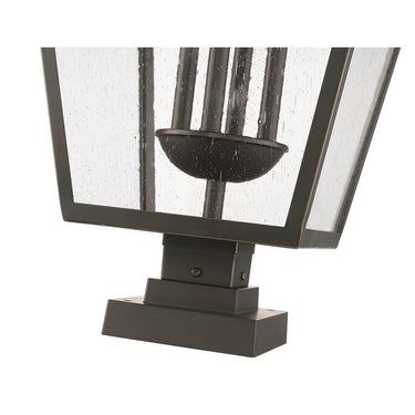 Z-Lite Talbot Glass 4 Light Outdoor Pier Mounted Fixture image 7