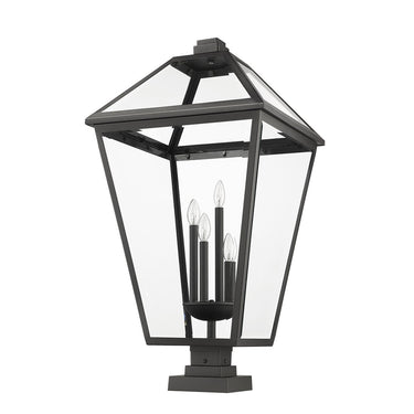 Z-Lite Talbot Glass 4 Light Outdoor Pier Mounted Fixture image 8
