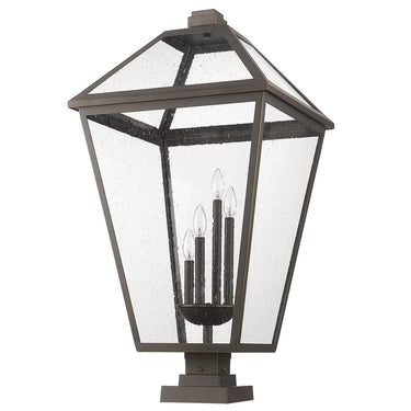 Z-Lite Talbot Glass 4 Light Outdoor Pier Mounted Fixture image 9