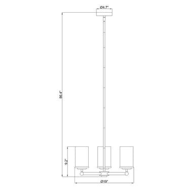 Z-Lite Thayer 3 Light Chandelier image 21