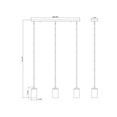 Z-Lite Thayer 3 Light Pendant image 21