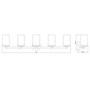 Z-Lite Thayer 5 Light Vanity Light image 28