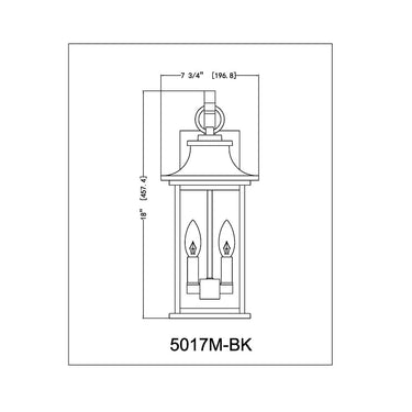 Z-Lite Tiberius 2 Light Outdoor Wall image 7