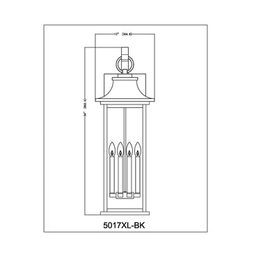 Z-Lite Tiberius 6 Light Outdoor Wall image 7
