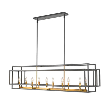 Z-Lite Titania 10 Light Linear Chandelier image 1
