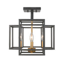 Z-Lite Titania 4 Light Semi Flush Mount image 3