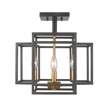 Z-Lite Titania 4 Light Semi Flush Mount image 3