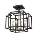 Z-Lite Titania 4 Light Semi Flush Mount image 4