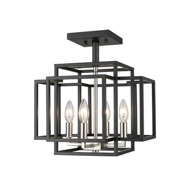 Z-Lite Titania 4 Light Semi Flush Mount image