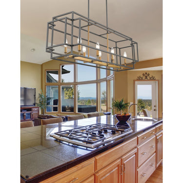 Z-Lite Titania 8 Light Linear Chandelier image 8