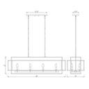 Z-Lite Titania 8 Light Linear Chandelier image 9