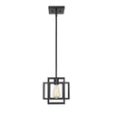 Z-Lite Titania Matte Black 1 Light Pendant image 1