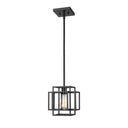 Z-Lite Titania Matte Black 1 Light Pendant image 2