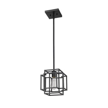 Z-Lite Titania Matte Black 1 Light Pendant image 4