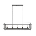 Z-Lite Titania Matte Black 10 Light Linear Chandelier image 1