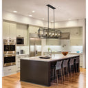 Z-Lite Titania Matte Black 10 Light Linear Chandelier image 5