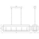 Z-Lite Titania Matte Black 10 Light Linear Chandelier image 7