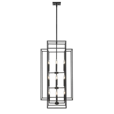 Z-Lite Titania Matte Black 12 Light Chandelier image 1