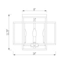 Z-Lite Titania Matte Black 4 Light Flush Mount image 7