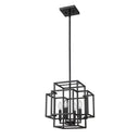Z-Lite Titania Matte Black 4 Light Pendant image 1