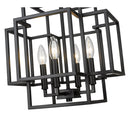 Z-Lite Titania Matte Black 4 Light Pendant image 3