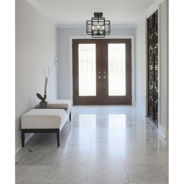 Z-Lite Titania Matte Black 4 Light Semi Flush Mount image 6