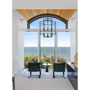Z-Lite Titania Matte Black 8 Light Chandelier image 5