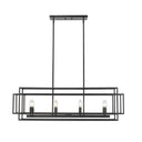 Z-Lite Titania Matte Black 8 Light Linear Chandelier image 1