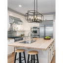Z-Lite Titania Matte Black 8 Light Linear Chandelier image 5
