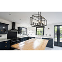 Z-Lite Titania Matte Black 8 Light Linear Chandelier image 6