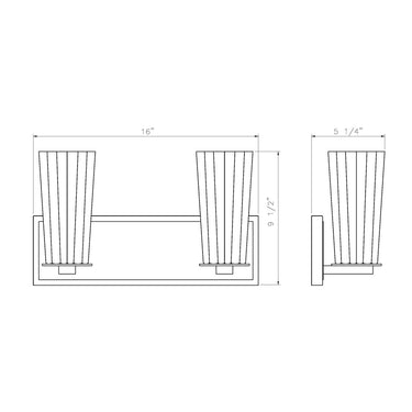Z-Lite Titus 2 Light Vanity Light image 28