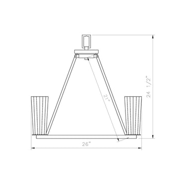 Z-Lite Titus 6 Light Chandelier image 14