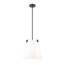 Z-Lite Weston White Linen 3 Light Pendant image 1