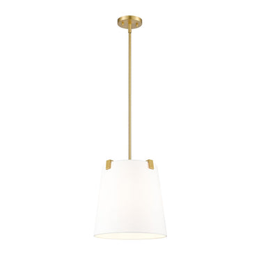 Z-Lite Weston White Linen 3 Light Pendant image 2