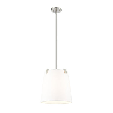 Z-Lite Weston White Linen 3 Light Pendant image