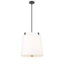 Z-Lite Weston White Linen 5 Light Pendant image 1