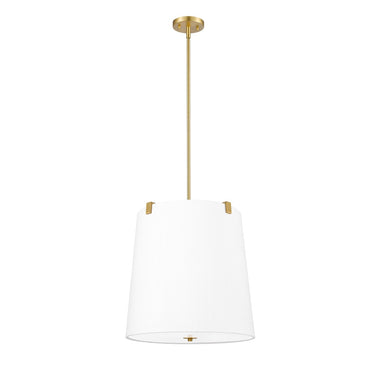 Z-Lite Weston White Linen 5 Light Pendant image 14
