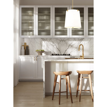 Z-Lite Weston White Linen 5 Light Pendant image 17