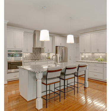 Z-Lite Weston White Linen 5 Light Pendant image 18