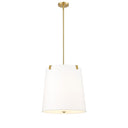 Z-Lite Weston White Linen 5 Light Pendant image 2