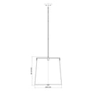 Z-Lite Weston White Linen 5 Light Pendant image 21