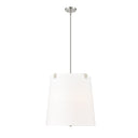 Z-Lite Weston White Linen 5 Light Pendant image 3