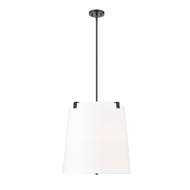 Z-Lite Weston White Linen 5 Light Pendant image 4