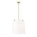 Z-Lite Weston White Linen 5 Light Pendant image 5