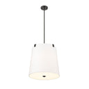 Z-Lite Weston White Linen 5 Light Pendant image 7