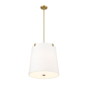 Z-Lite Weston White Linen 5 Light Pendant image 8
