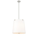 Z-Lite Weston White Linen 5 Light Pendant image
