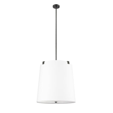 Z-Lite Weston White Linen 6 Light Pendant image 13